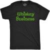 Mens Whiskey Business Funny Drinking T Shirt St Patricks Day Tee for Guys(Heather Black – Business)