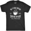 Mens Witches Brew Coffee House T Shirt Funny Halloween Party Witch Cafe Tee for Guys(Heather Black – Witches)