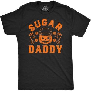 Mens Funny T Shirts Sugar Daddy Sarcastic Halloween Candy Trick Or Treat Novelty Tee for Men
