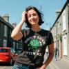Womens Funny T Shirts Dont Luck with Me Sarcastic St Patricks Day Tee for Ladies
