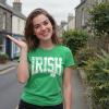 Womens Funny T Shirts Irish Collegiate Sarcastic St Patricks Day Tee for Ladies