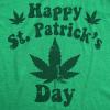 Womens Happy St Patricks Day Weed T Shirt Funny 420 Pot Saint Paddys Day Parade Lovers Tee for Ladies(Heather Green – Happy St. Patricks Day)