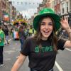 Womens OTipsy Funny St Patricks Day Drinking T Shirt for Ladies(Heather Black – Tipsy)