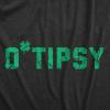 Womens OTipsy Funny St Patricks Day Drinking T Shirt for Ladies(Heather Black – Tipsy)