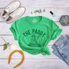 Womens The Paddy Dont Start Til I Walk in T Shirt Funny Saint Patricks Day Humor(Heather Green)