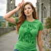 Womens The Paddy Dont Start Til I Walk in T Shirt Funny Saint Patricks Day Humor(Heather Green)