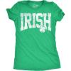 Womens Funny T Shirts Irish Collegiate Sarcastic St Patricks Day Tee for Ladies