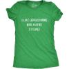 Womens I Like Leprechauns and Maybe 3 People T Shirt Funny Saint Patricks Day Tee(Heather Green)