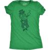 Womens Leprechaun Middle Finger T Shirt Funny St Patrick’s Day Graphic Novelty Tee(Heather Green)