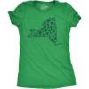 Womens New York State Clover T Shirt Funny St Pattys Day Parade Four Leaf Shamrock Tee for Ladies(Heather Green – New York State Clovers)