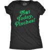Womens Not Today Pinches T Shirt Funny St Pattys Day Parade Pinch Joke Tee for Ladies(Heather Black – Not Today Pinches)