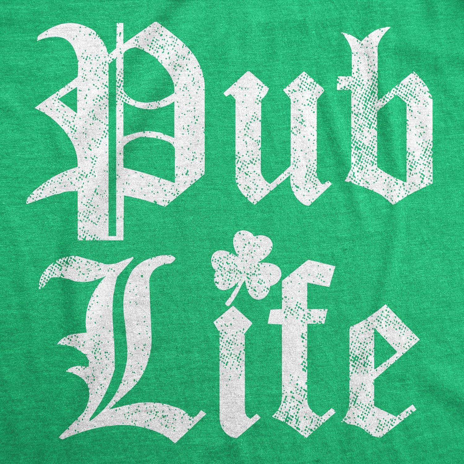 imageMens Funny T Shirts Pub Life St Patricks Day Drinking Shirt for Men