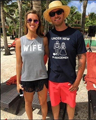 imageMens Under New Management Funny Wedding Bachelor Party Novelty Tee for GuysHeather Royal