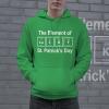 Crazy Dog T-Shirts The Element Of Lucky Hoodie Funny St Patricks Day Shenanigans Periodic Table Green Sweat Shirt(Green)