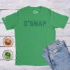 Mens O Snap T Shirt Funny Shamrock Saint Patricks Day Irish St Patty Tee for Him(Heather Green)