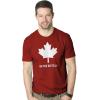 Mens On The Eh Team Canada T Shirt Funny Novelty Sarcasm Canadian Gift Cool(Heather Red)