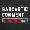 Mens Sarcastic Comment Loading T Shirt Funny Sarcasm Joke Graphic Novelty Tee for Guys(Heather Black)