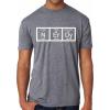 Nerdy Periodic Table T Shirt Funny Science Shirts Mens(Light Heather Grey)