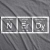 Nerdy Periodic Table T Shirt Funny Science Shirts Mens(Light Heather Grey)