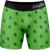 Crazy Dog T-Shirts Mens I Clover Shenanigans Boxers Funny St Patricks Day Saint Paddy Shamrock Graphic Underwear(Green)