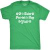 Mens Its Saint Patricks Day Yall T Shirt Funny St Patrick Parade Green Irish Tee(Heather Green)