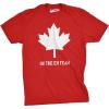 Mens On The Eh Team Canada T Shirt Funny Novelty Sarcasm Canadian Gift Cool(Heather Red)