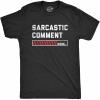 Mens Sarcastic Comment Loading T Shirt Funny Sarcasm Joke Graphic Novelty Tee for Guys(Heather Black)