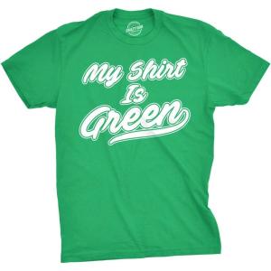 Crazy Dog T-Shirts Mens My Shirt is Green All Star Team Saint St Patricks Day Lucky Irish T Shirt