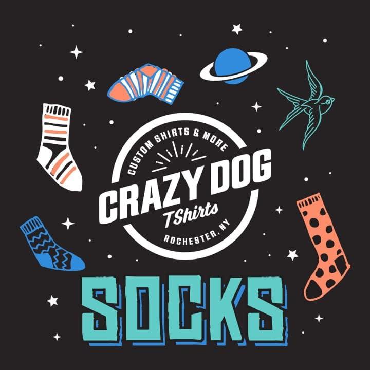 imageCrazy Dog TShirts Funny Compression Socks for Women and Men Cute Compression Socks for WomenAll Booked Up
