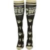 Crazy Dog T-Shirts Funny Compression Socks for Women and Men Cute Compression Socks for Women(Powered By Coffee)