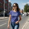 Womens Silently Correcting Your Grammar Funny T Shirt Nerdy Sarcastic Novelty Tee(Heather Royal)