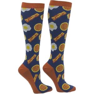 Crazy Dog T-Shirts Funny Compression Socks for Women and Men Cute Compression Socks for Women(Breakfast Foods)