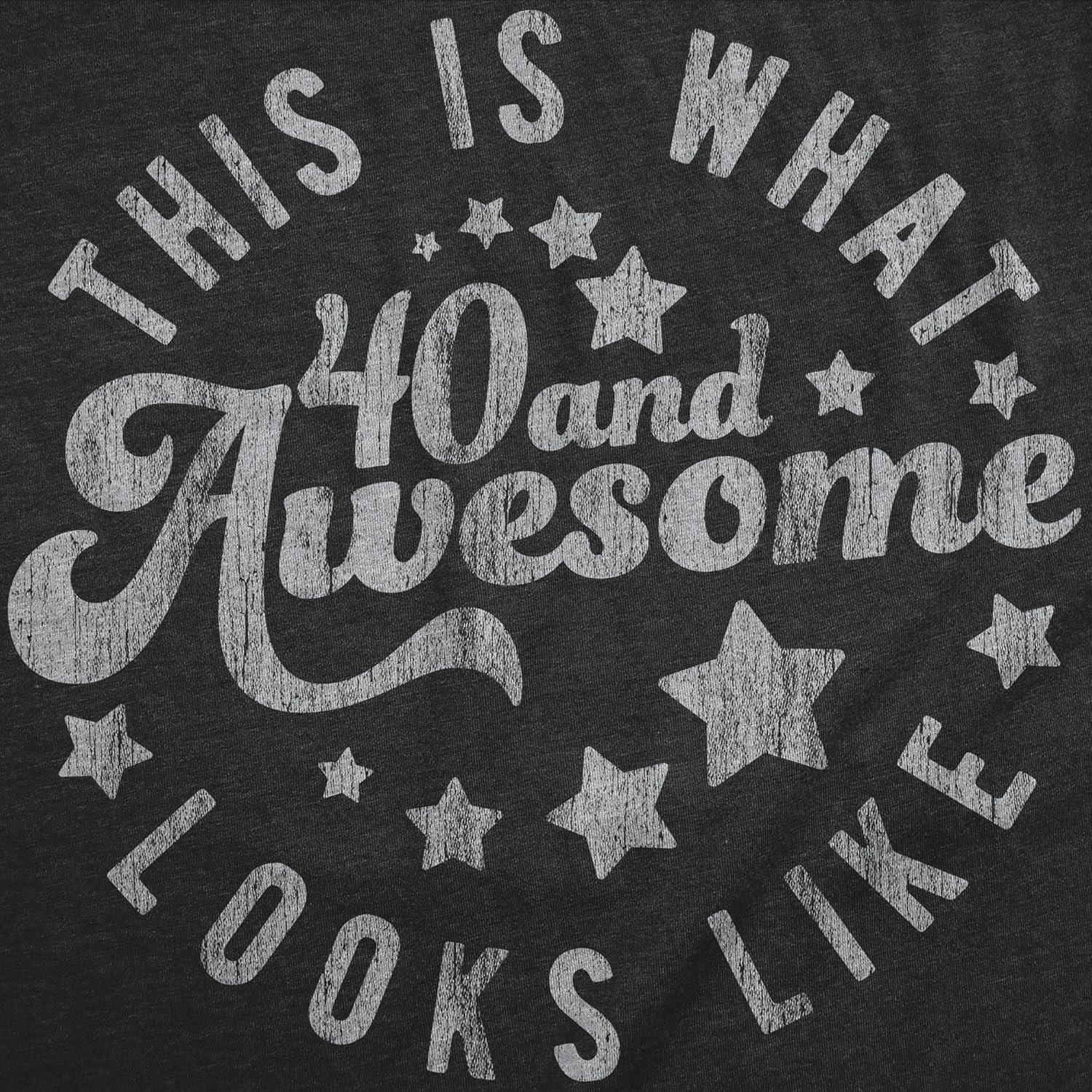 imageMens Funny T Shirts Im This Old Oldometer 40 50 or 60 and More Sarcastic Birthday Graphic Novelty Tees for MenHeather Black 40 and Awesome