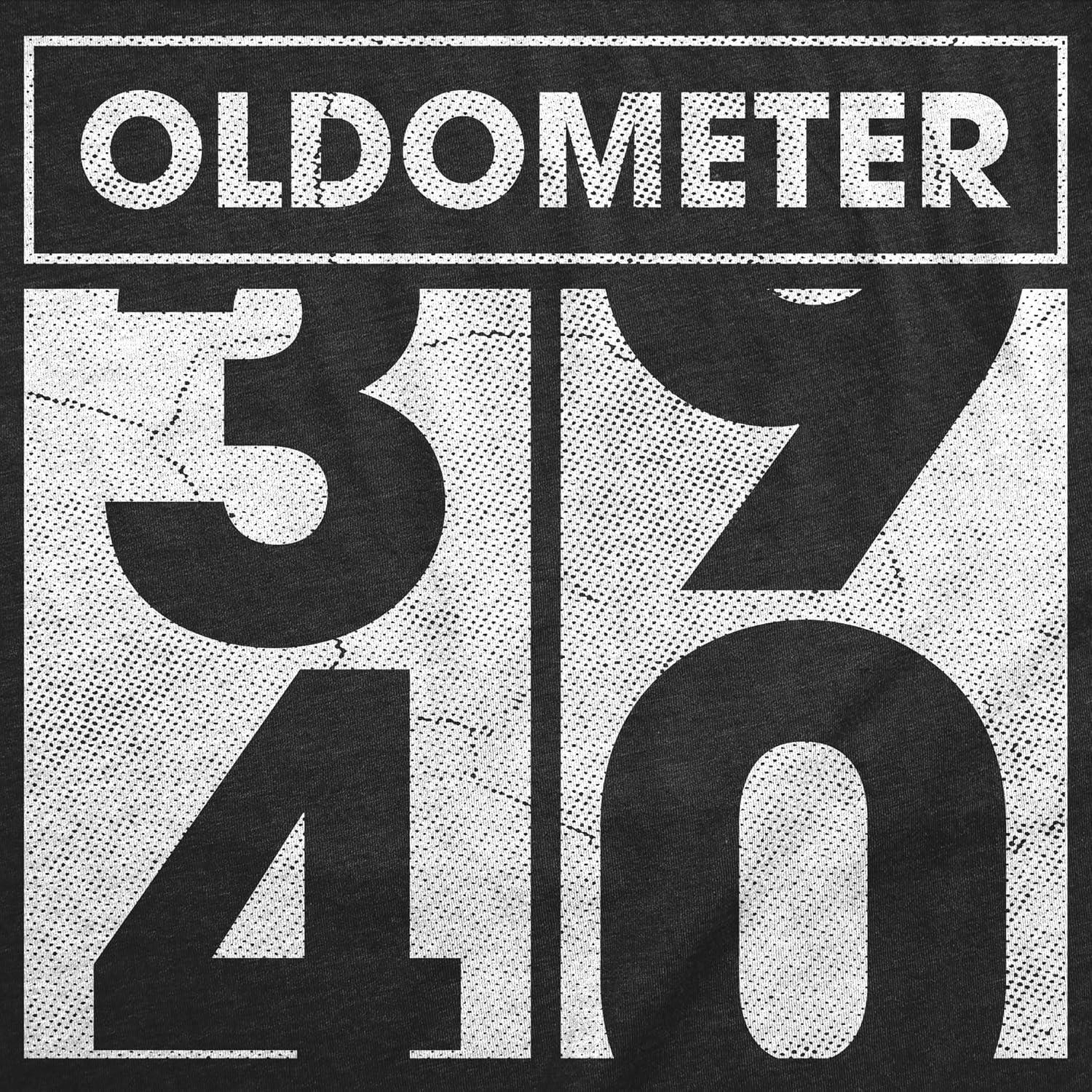 imageMens Funny T Shirts Im This Old Oldometer 40 50 or 60 and More Sarcastic Birthday Graphic Novelty Tees for MenHeather Black Oldometer 39 40