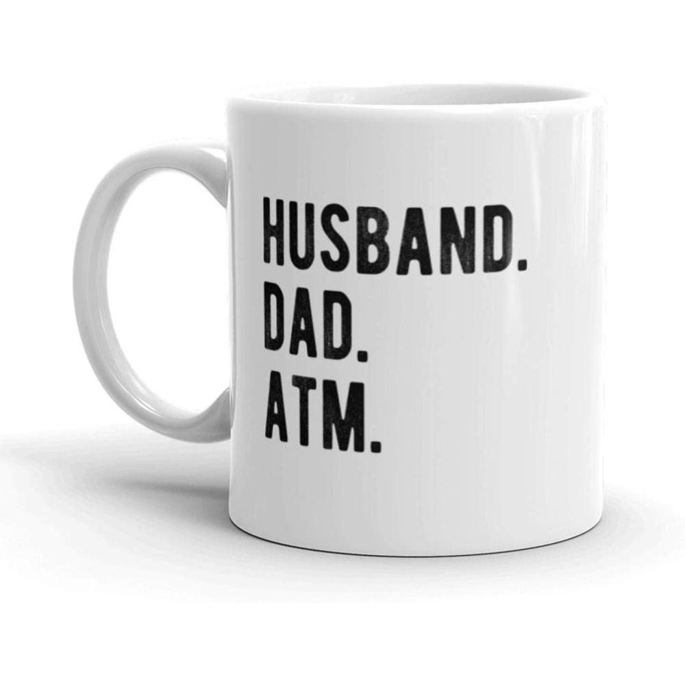 imageCrazy Dog TShirts Husband Dad ATM Coffee Mug Funny Fathers Day Ceramic Cup 11oz Microwave Safe Insulated Drinking Cup