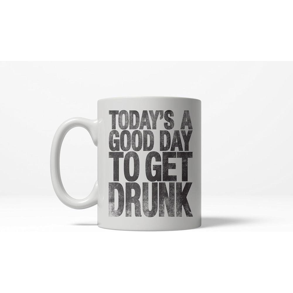imageGood Day to Get Drunk Funny Drinking Beer St Patricks Day Ceramic Coffee Drinking Mug 11oz Microwave Safe Insulated Drinking Cup