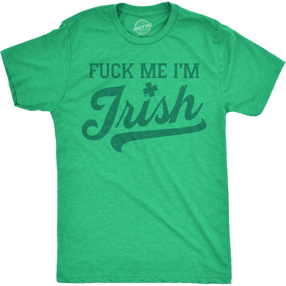 imageMens Funny T Shirts Fck Me Im Irish Sarcastic St Patricks Day Novelty Adult Tee for Men