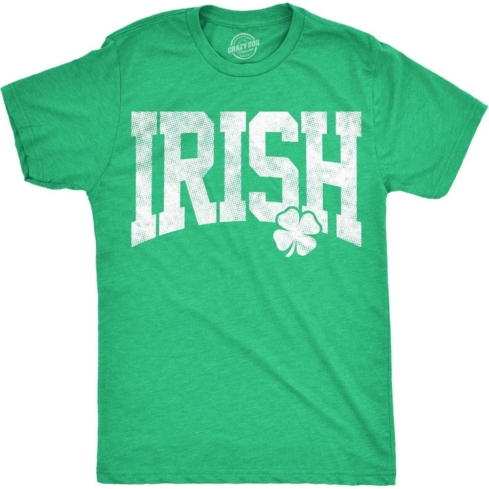 imageMens Funny T Shirts Irish Collegiate Sarcastic St Patricks Day Tee for Men