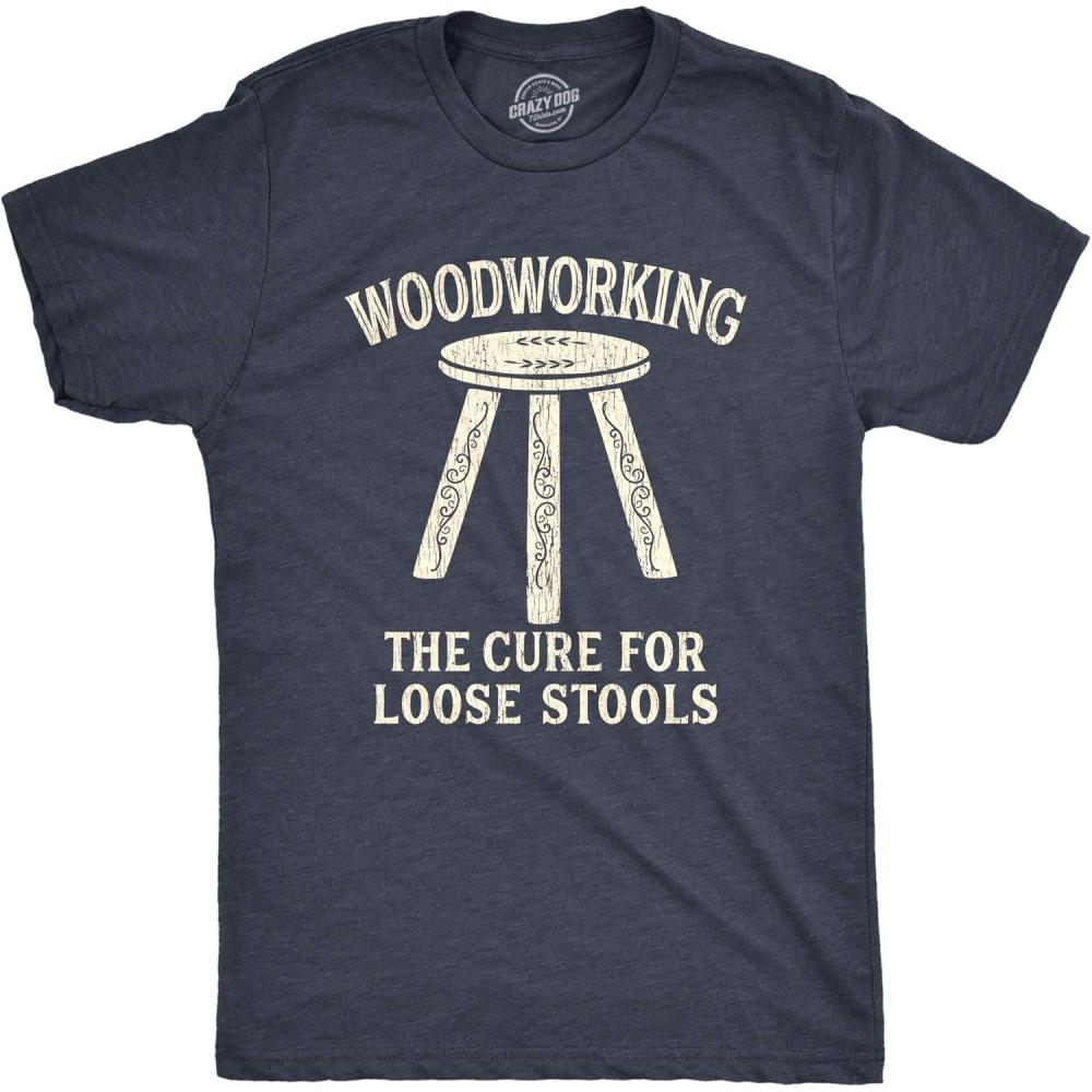 imageMens Toilet Humor TShirts Funny Tees Full of Bull Shirt for GuysHeather Navy Loose Stool