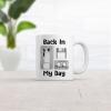 Crazy Dog T-Shirts Back In My Day Coffee Mug Funny Nerdy 80s Technology Ceramic Cup – 11oz Microwave Safe Insulated Drinking Cup
