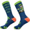 Crazy Dog T-Shirts Funny Socks for St Patricks Day Green Irish Socks for the Parade on Saint Pattys Day(Carry a Little Pot)