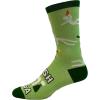 Crazy Dog T-Shirts Funny Socks for St Patricks Day Green Irish Socks for the Parade on Saint Pattys Day(Irish Yoga)