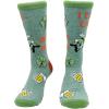 Crazy Dog T-Shirts Funny Socks for St Patricks Day Green Irish Socks for the Parade on Saint Pattys Day(Leprecant)