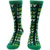 Crazy Dog T-Shirts Funny Socks for St Patricks Day Green Irish Socks for the Parade on Saint Pattys Day(Lucky Socks)