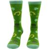Crazy Dog T-Shirts Funny Socks for St Patricks Day Green Irish Socks for the Parade on Saint Pattys Day(Prone 2 Shenanigans)