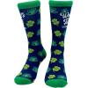 Crazy Dog T-Shirts Funny Socks for St Patricks Day Green Irish Socks for the Parade on Saint Pattys Day(Tallest Leprechaun)