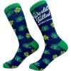 Crazy Dog T-Shirts Funny Socks for St Patricks Day Green Irish Socks for the Parade on Saint Pattys Day(Tallest Leprechaun)