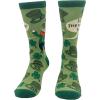 Crazy Dog T-Shirts Funny Socks for St Patricks Day Green Irish Socks for the Parade on Saint Pattys Day(Top of the Mornin)