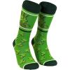 Crazy Dog T-Shirts Funny Socks for St Patricks Day Green Irish Socks for the Parade on Saint Pattys Day(Womens Fit Shaced)