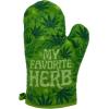 Crazy Dog T-Shirts My Favorite Herb Funny 420 Pot Leaf Smoking Novelty Kitchen Utensils Funny Graphic Kitchenwear 420 Cool Food Novelty Cookware Green – Oven Mitt(Oven Mitt (Pack of 2))